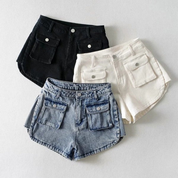 Denim Cargo Shorts