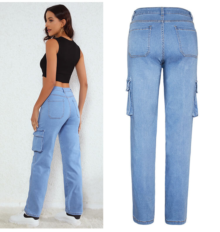 Womens Cargo Carpenter Jeans