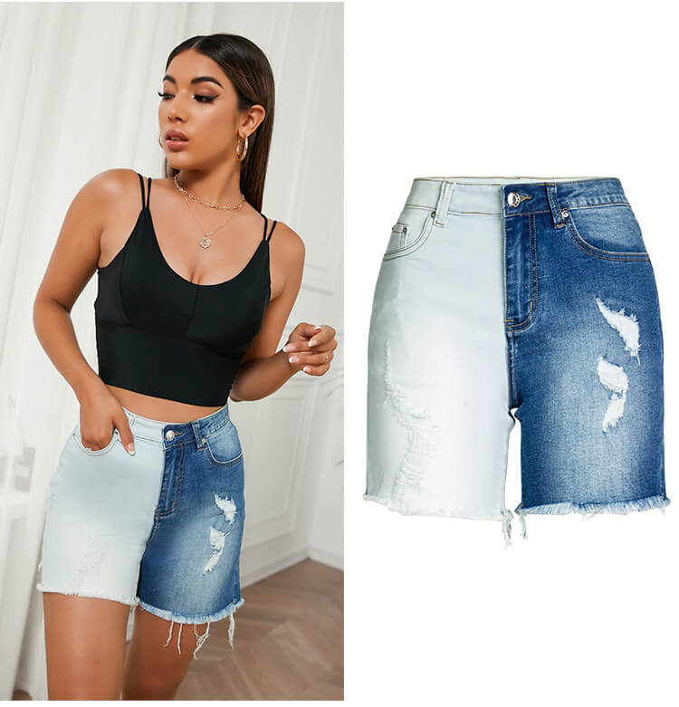 Two Tone Bermudas Shorts