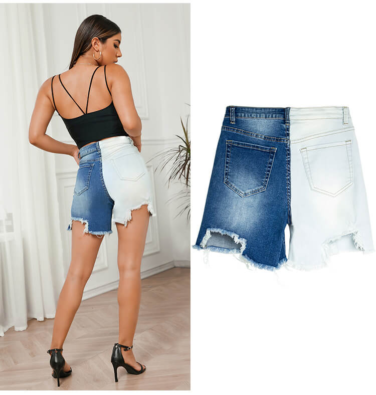 Two Tone Bermudas Shorts