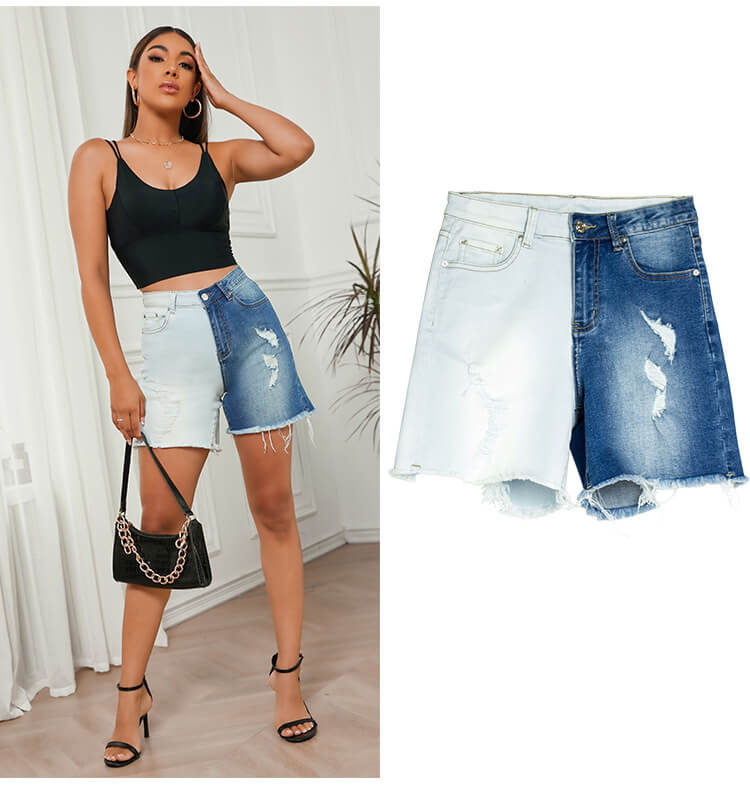 Two Tone Bermudas Shorts