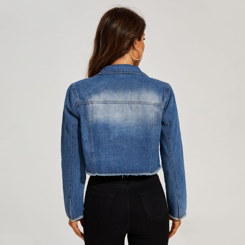 Muse In Disguise Cropped Denim Jacket