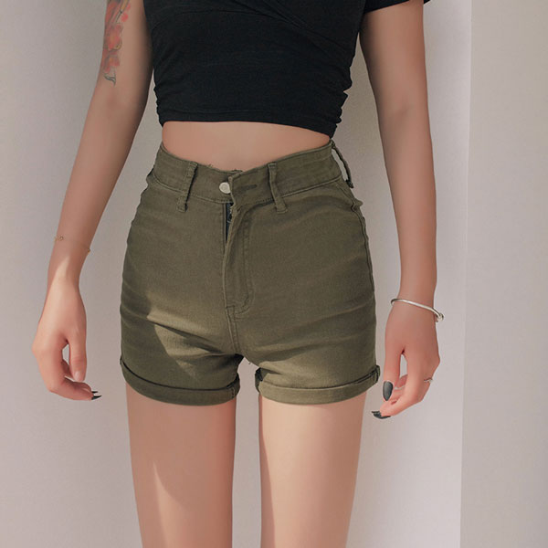 Vintage High Waist Denim Shorts