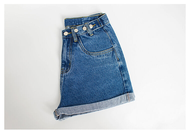 Womens Baggy Jean Shorts