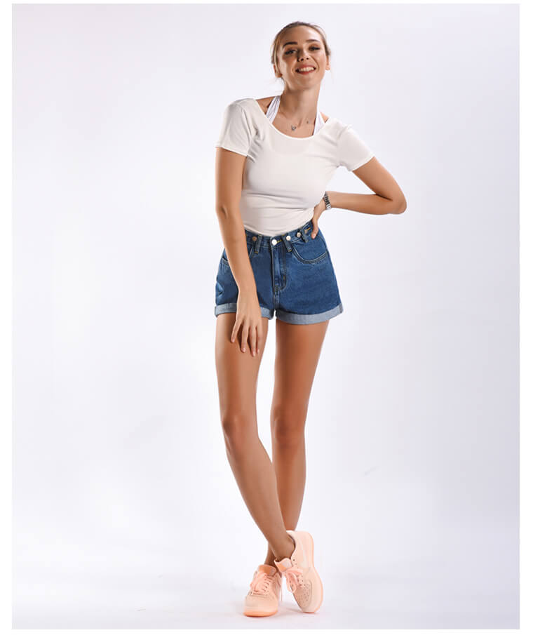 Womens Baggy Jean Shorts