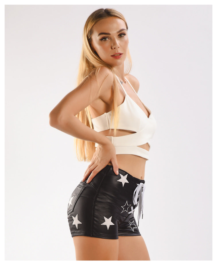 Sexy PU Leather Shorts